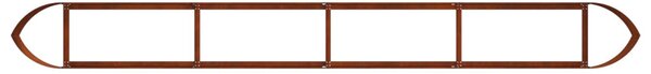 VidaXL Emelt kert ágyás Időjárásálló Acél 380 x 40 x 40 cm Acél