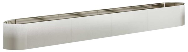 VidaXL Emelt kert ágyás Rozsdamentes Acél 380 x 40 x 40 cm Acél