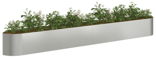 VidaXL Emelt kert ágyás Horganyzott Acél 380 x 40 x 40 cm Acél