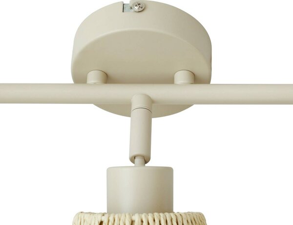 Lindby Anuva mennyezeti spotlámpa, 72 cm, 3 izzós, bézs, papír, dimmelhető, Krém / borostyánsárga, Nappali / Étkező, Papír / lunolit / lunopal, Skandináv