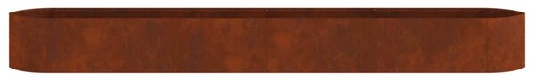 VidaXL Emelt kert ágyás Időjárásálló Acél 380 x 40 x 40 cm Acél