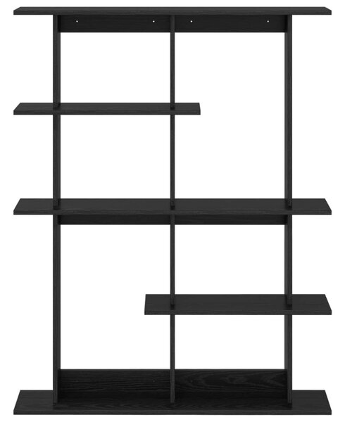 Fali Polc Egység Fekete 102 x 20 x 130 cm Szerelt Fa
