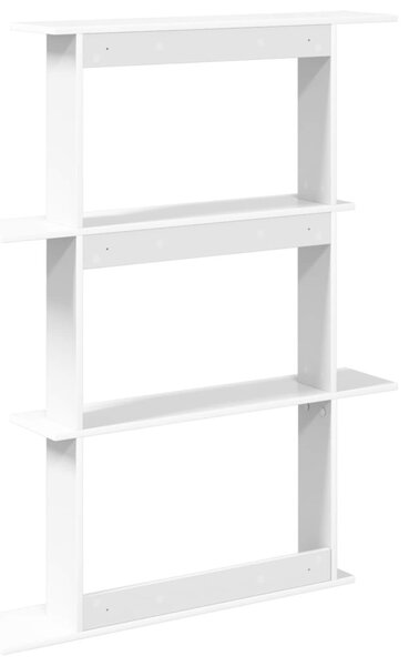 Fali Polc Egység Fehér 100 x 20 x 126 cm Szerelt Fa