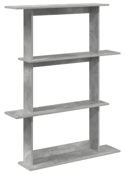 Fali Polc Egység Szürke 100 x 20 x 126 cm Szerelt Fa