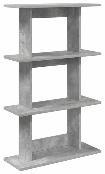 VidaXL Falpolc Falra szerelhető Szürke 56 x 20 x 90 cm Szerelt Fa