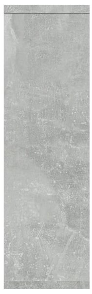 Betonszürke szerelt fa fali polc 85 x 16 x 52,5 cm