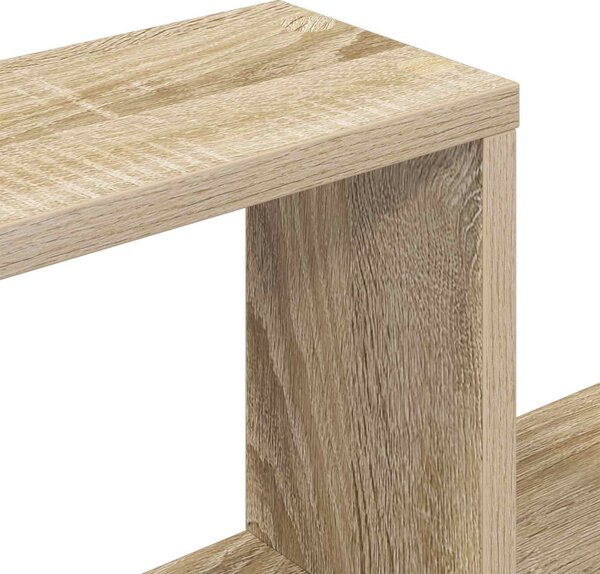 Lebegő polc Falra szerelhető Barna 87 x 20 x 55 cm Szerelt Fa