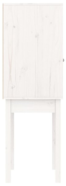Fehér tömör fenyőfa magasszekrény 60 x 40 x 120 cm