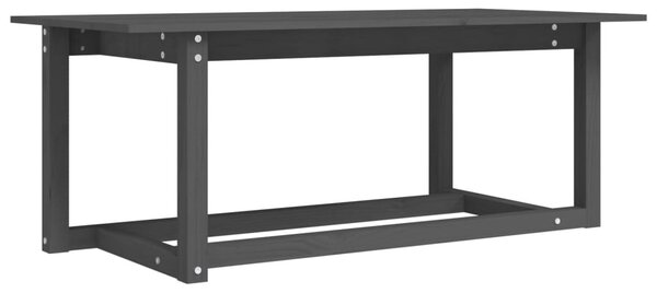 Szürke tömör fenyőfa dohányzóasztal 110 x 55 x 45 cm