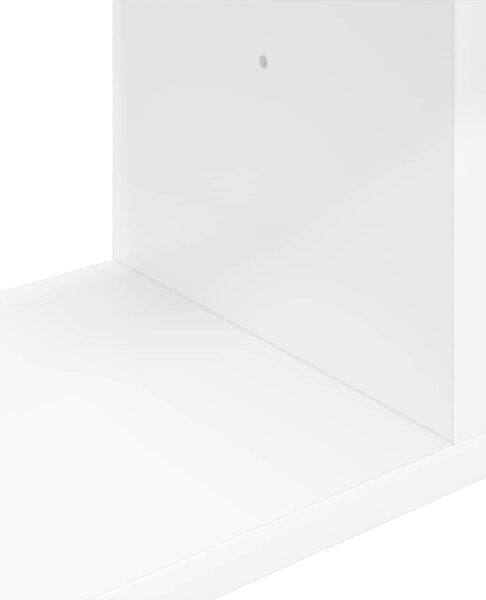 Falpolc Falra szerelhető Fehér 95 x 20 x 69,5 cm Szerelt Fa