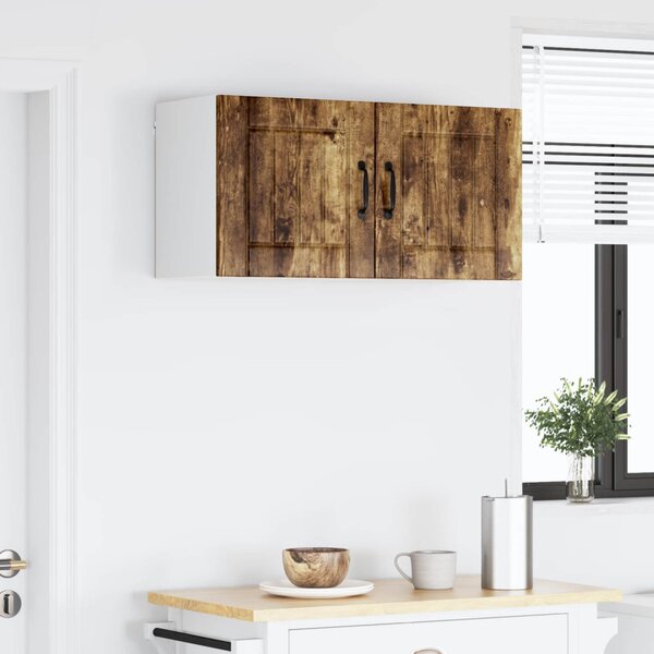 Fali Szekrény LUCCA 2 pcs Füstös Tölgy 40 x 31 x 40 cm