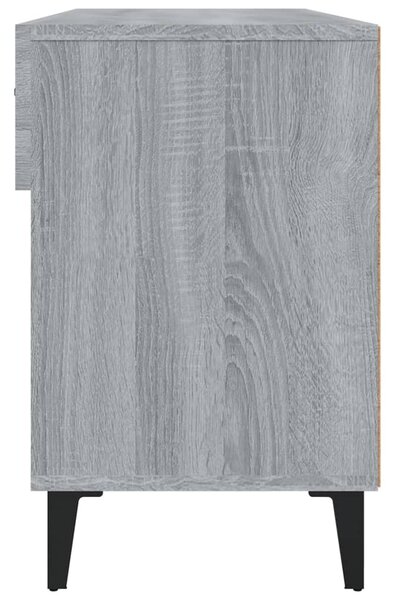 Szürke sonoma színű szerelt fa cipőszekrény 102 x 35 x 55 cm