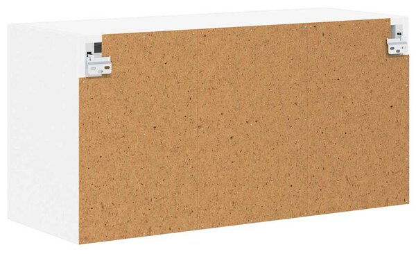 Fali üveges szekrény LUCCA Fehér 80 x 31 x 40 cm Szerelt Fa