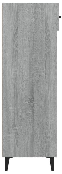 Szürke sonoma színű szerelt fa cipőszekrény 60 x 35 x 105 cm
