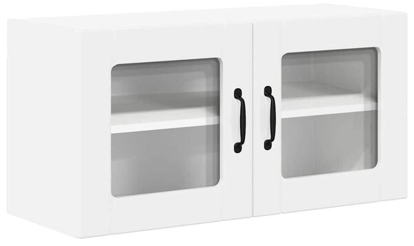 Fali üveges szekrény LUCCA Fehér 80 x 31 x 40 cm Szerelt Fa