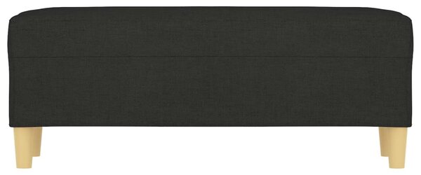 Fekete szövet pad 100 x 35 x 41 cm