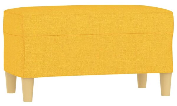 Világossárga szövet pad 70x35x41 cm