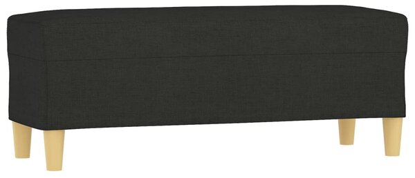 Fekete szövet pad 100 x 35 x 41 cm