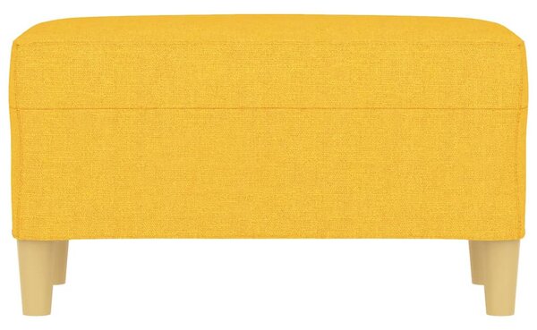 Világossárga szövet pad 70x35x41 cm