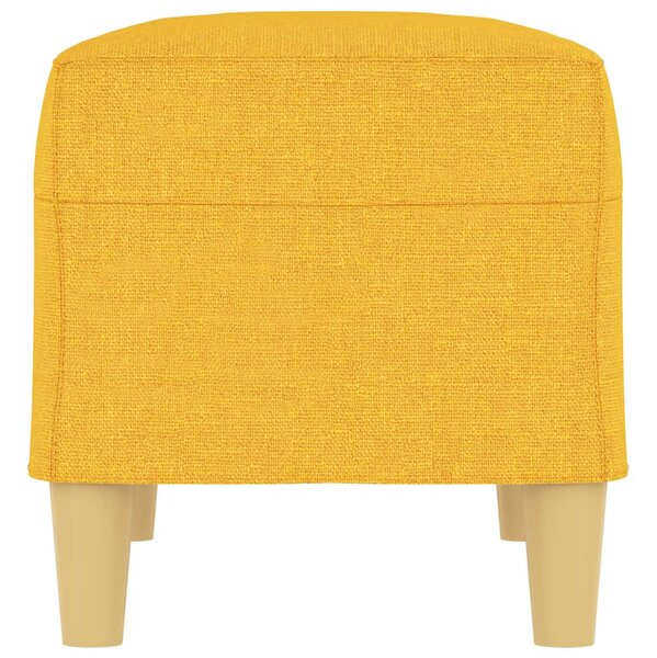 Világossárga szövet pad 70x35x41 cm