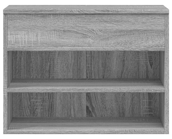 Szürke sonoma színű cipőtároló pad 60x30x45 cm