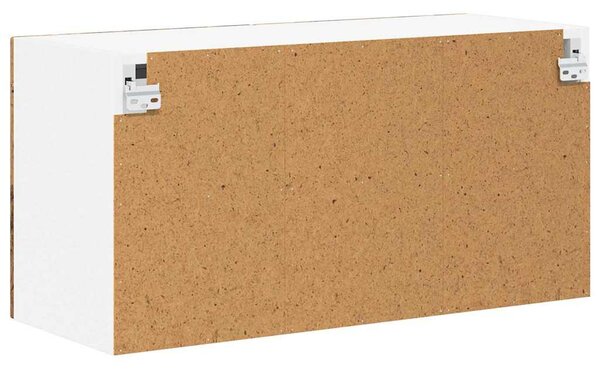 Fali üveges szekrény LUCCA Antik Fa 80 x 31 x 40 cm Szerelt Fa