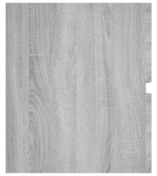 Szürke sonoma színű szerelt fa éjjeliszekrény 100x38,5x45 cm
