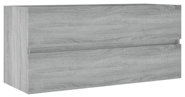 Szürke sonoma színű szerelt fa éjjeliszekrény 100x38,5x45 cm