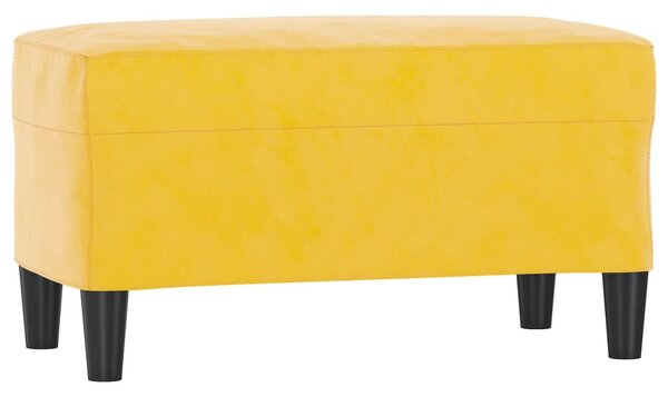 Sárga bársony pad 70x35x41 cm
