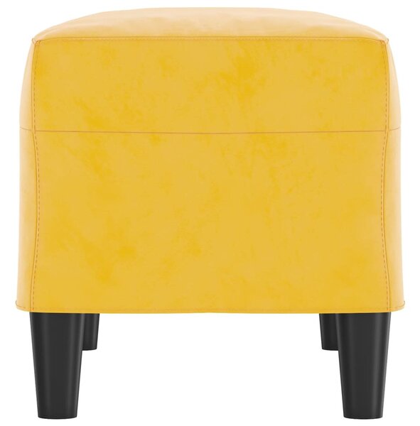 Sárga bársony pad 70x35x41 cm