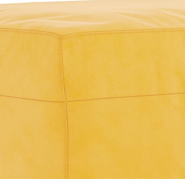 Sárga bársony pad 70x35x41 cm