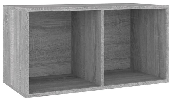 Szürke sonoma színű szerelt fa lemeztároló doboz 71x34x36 cm