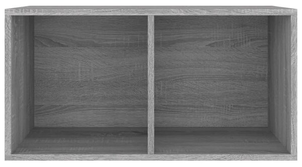 Szürke sonoma színű szerelt fa lemeztároló doboz 71x34x36 cm