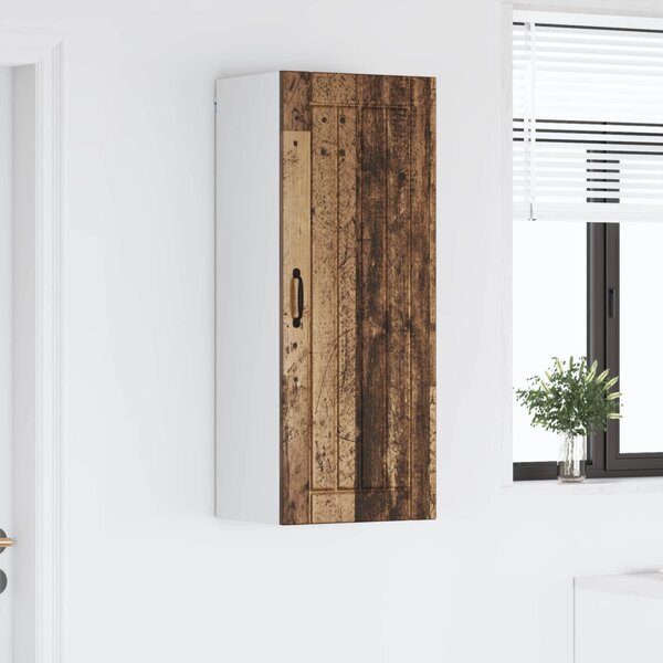 Fali Szekrény LUCCA Antik Fa 40 x 31 x 100 cm Szerelt Fa