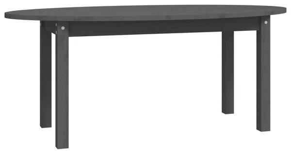 Szürke tömör fenyőfa dohányzóasztal 110 x 55 x 45 cm