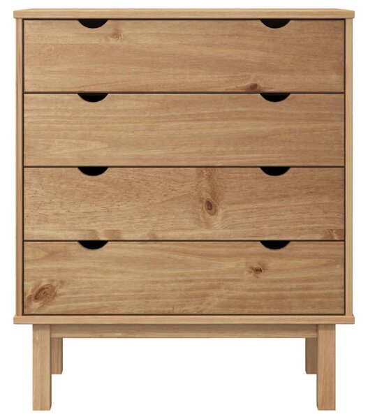 OTTA tömör fenyőfa fiókos szekrény 76,5 x 39,5 x 90 cm