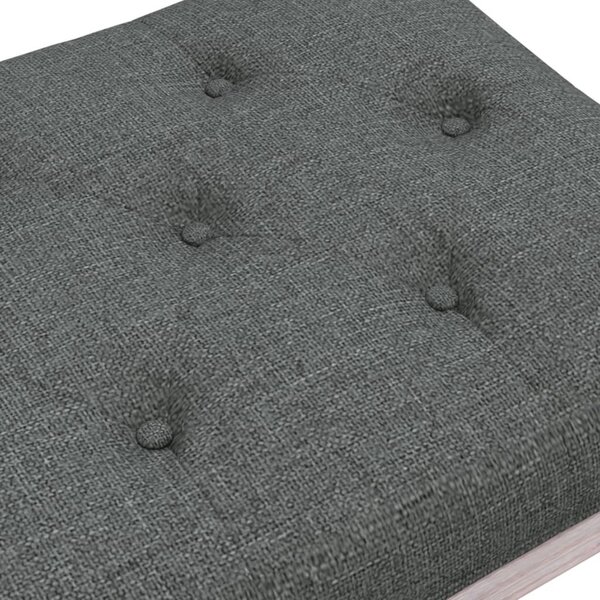 Sötétszürke szövetpad 110x40x49 cm