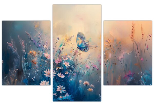 Kép - Rét pillangóval (90x60 cm)