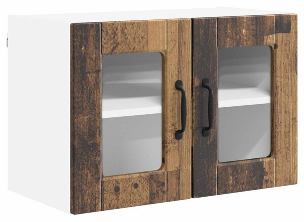 Fali üveges szekrény PORTO Öreg fa 60 x 31 x 40 cm Faanyag