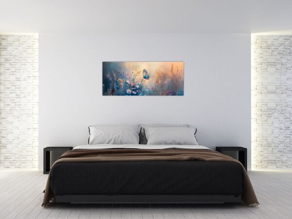 Kép - Rét pillangóval (120x50 cm)