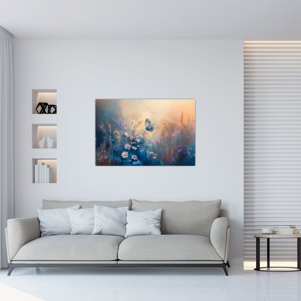 Kép - Rét pillangóval (90x60 cm)