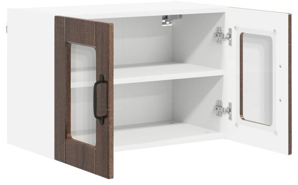 Fali üveges szekrény PORTO Barna Tölgy 60 x 31 x 40 cm Faanyag