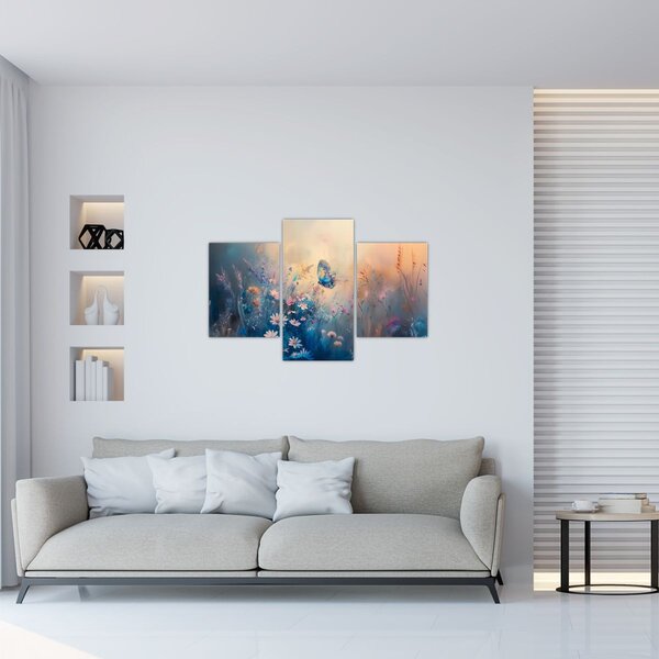 Kép - Rét pillangóval (90x60 cm)