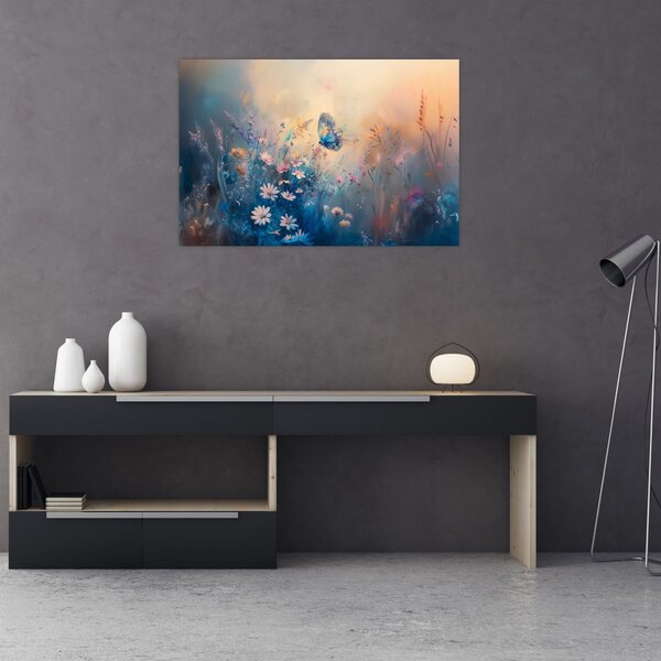 Kép - Rét pillangóval (90x60 cm)