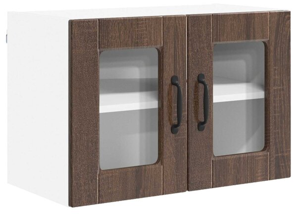 Fali üveges szekrény PORTO Barna Tölgy 60 x 31 x 40 cm Faanyag
