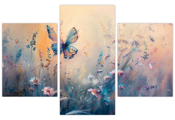 Kép - Rét pillangóval II (90x60 cm)