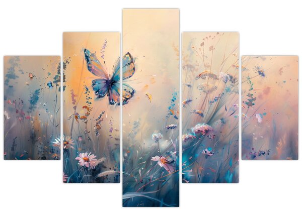Kép - Rét pillangóval II (150x105 cm)