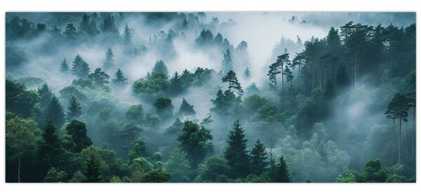 Kép - Erdő ködben (120x50 cm)