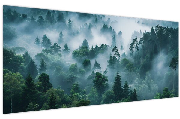 Kép - Erdő ködben (120x50 cm)