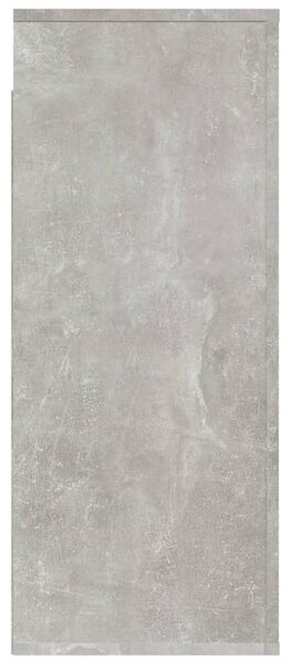 Betonszürke szerelt fa faliszekrény 80 x 313 x 80 cm